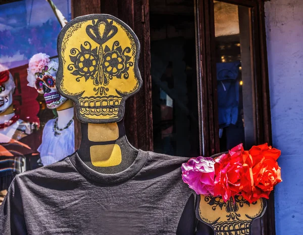 Meksykański Dzień Martwych Figur Dekoracje Old San Diego Town California — Zdjęcie stockowe