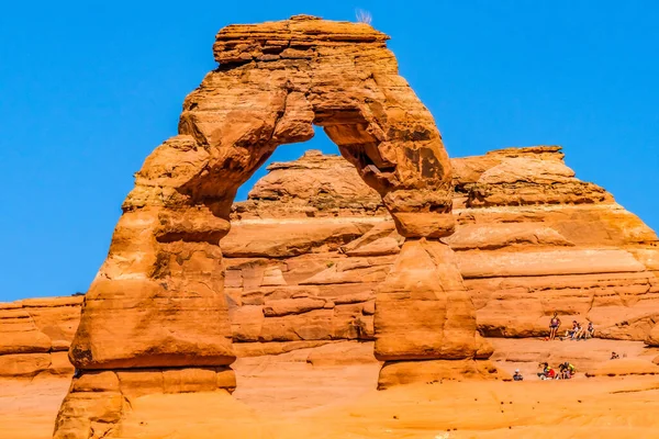 Delicate Arch Red Orange Rock Canyon Arches National Park Moab — Stock Photo, Image