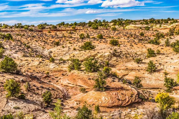 Circular Rock Patterns Erstellen Abstrakte Der Nähe Von Shoe Arch — Stockfoto