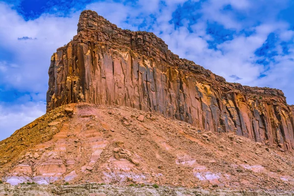 Montagnes Falaises Rouges Colorées Parc National Des Canyonlands Needles District — Photo