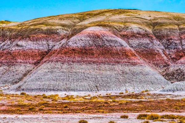 Kleurrijk Tepees Hills Badland Formation Painted Desert Petrified Forest National — Stockfoto