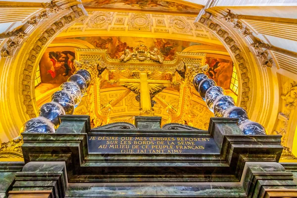 Golden Cross Main Altar Dome Church Les Invalides Παρίσι Γαλλία — Φωτογραφία Αρχείου