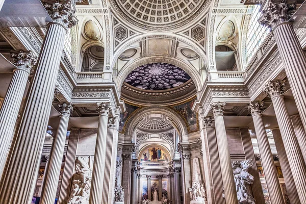 Panteón Basílica Altar Estatuas Columnas Mosaico París Francia Panteón Creado —  Fotos de Stock