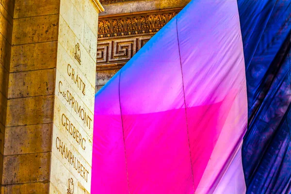 Arco Del Triunfo Bandera Francia París Francia Completado 1836 Monumento —  Fotos de Stock