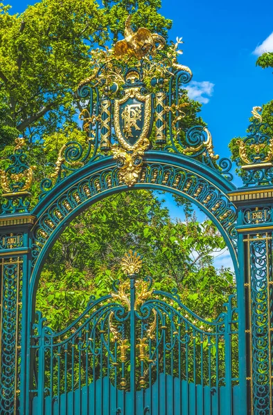 Golden Entrance Gate Elysee Palace Paris France Official Residence President — Stock Photo, Image