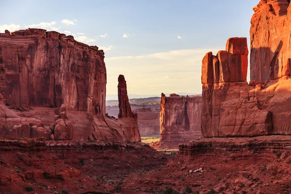 Park avenue sectie arches nationaal park moab (Utah) — Stockfoto