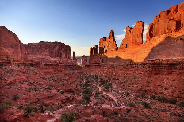 Park Avenue Section Arches National Park Moab Utah — Stock Photo, Image