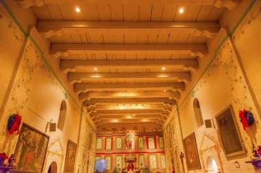 eski misyon santa Ines solvang california bazilika sunak çapraz bir