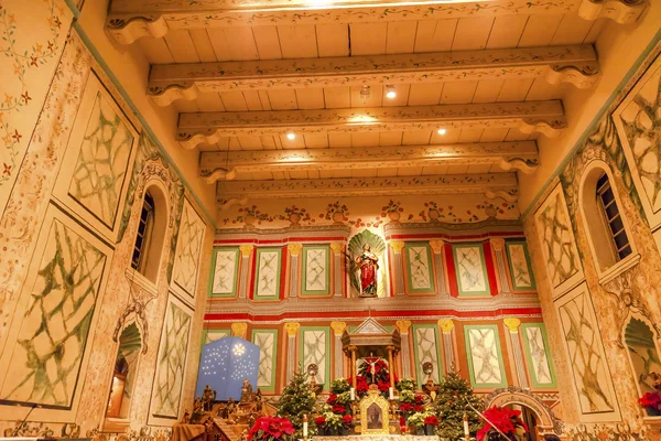 Old Mission Santa Ines Solvang California Basilica Altare Croce A — Foto Stock