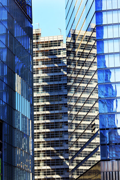 New World Trade Center Apartments Glass Buildings Abstract Skyscrapers Reflection New York City NY