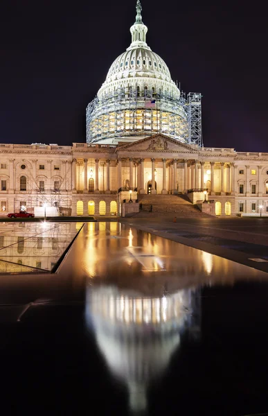 US Capitol North Side Construction Night Stars Washington DC Ref — Stock Photo, Image