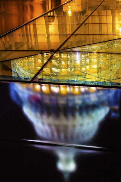 Us capitol nordseite bau nacht washington dc reflectio — Stockfoto