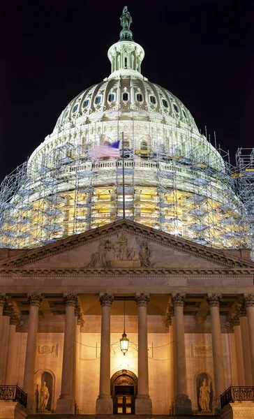 Ons capitol Noord kant bouw nacht sterren washington dc — Stockfoto