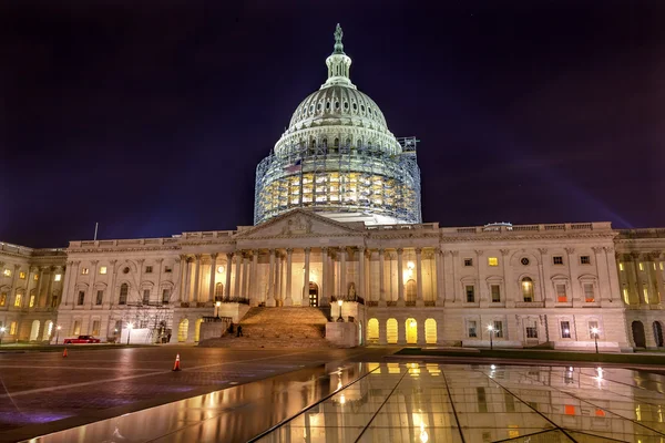 US Capitol North Side Construção Night Stars Washington DC Ref. — Fotografia de Stock