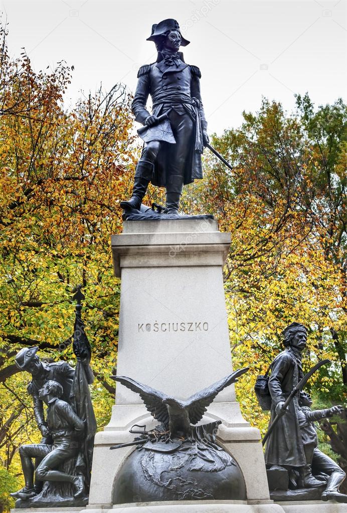 Kosciuszko Statue Lafayette Park Autumn Washington DC
