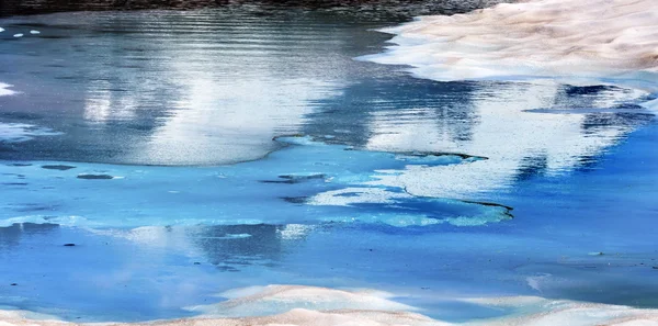 Monte Shuksan Blue Snow Pool Punto de artista abstracto Washington St — Foto de Stock