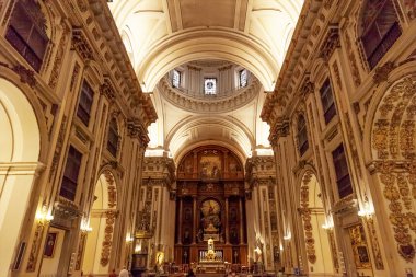 Basilica Dome Santa Iglesia Collegiata de San Isidro Madrid Spai clipart
