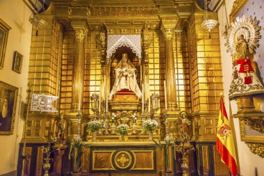 Bazilika sunak Mary İsa heykeli Santa Iglesia Collegiata de San