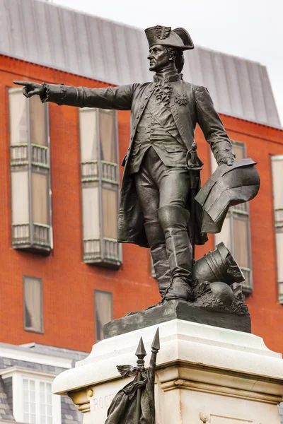 General Rochambeau heykel Lafayette Parkı sonbahar Washington Dc