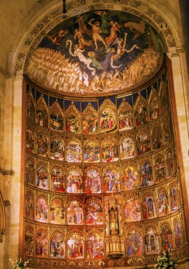 Antik apsis evi eski Salamanca Cathedral İspanya