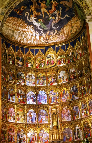 Antik apsis evi eski Salamanca Cathedral İspanya — Stok fotoğraf