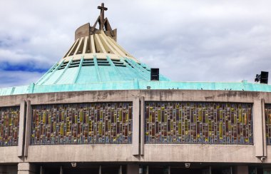 Guadalupe Christmas kreş Mexico City yeni Basilica tapınak beni