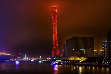 Canton Guangzhou kule Stadyumu Pearl River Guangzhou Gua spor