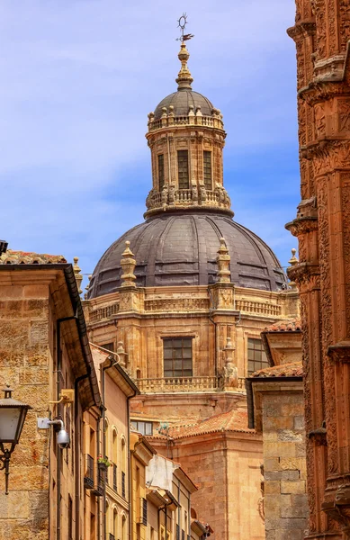 Cúpula Stone Street Nueva Catedral de Salamanca España — Foto de Stock