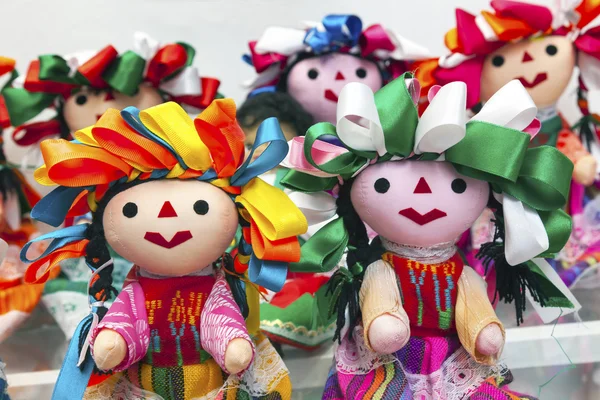 Bambole colorate Lupita Città del Messico Messico — Foto Stock