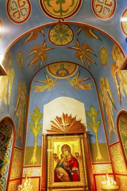 Saint Barbara Shrine Ancient Mosaics Golden Icon Basilica Saint  clipart