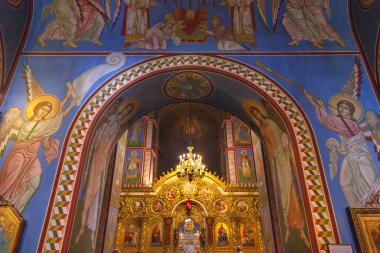 Antik altın Sreen simgeler antik Basilica Saint Michael'la Mozaik