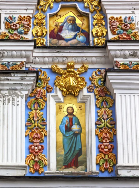 Vader Jesus schilderijen Facade Saint Michael Monastery kathedraal — Stockfoto