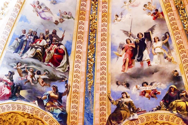 Anjos Rei Frescos Cúpula de São Francisco el Grande Basílica Real — Fotografia de Stock