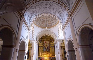 Convento de Santa Teresa Basilica Altar Dome Avila Castile Spain clipart