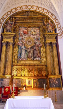 Convento de Santa Teresa Basilica Altar Avila Castile Spain clipart