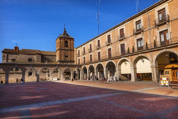 Plaza Mayor Avila Arches Paysage urbain Castille Espagne — Photo