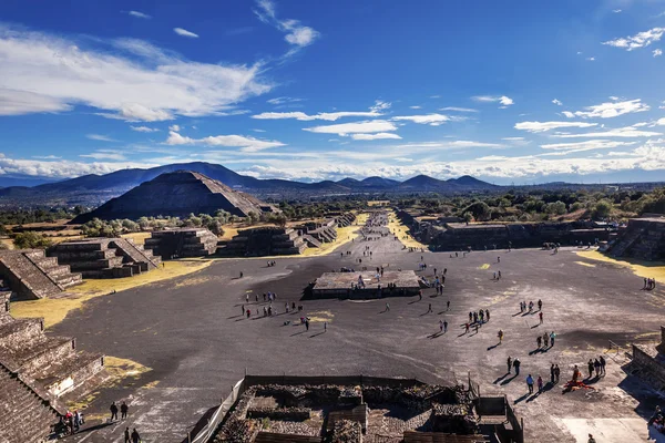 Avenue of Dead, Teotihuacan, Messico — Foto Stock