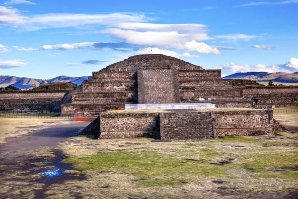 Templo de Quetzalcoatl Pirâmide Teotihuacan Cidade do México México — Fotografia de Stock