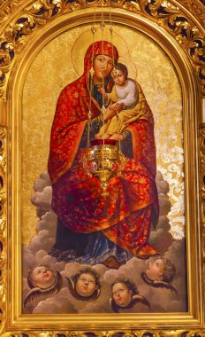 Golden Mary Icon Saint Michael Cathedral Kiev Ukraine clipart