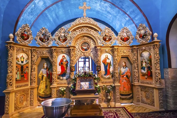 Basílica Iglesia Mikhaylovsky Monasterio de Vydubytsky Kiev Ucrania —  Fotos de Stock
