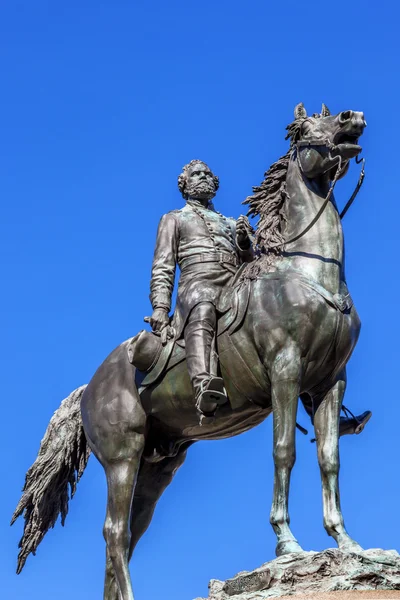 Генерал-майор Джордж Генрі Thomas громадянської війни статуї місяць Thomas коло Вашингтон, округ Колумбія — стокове фото