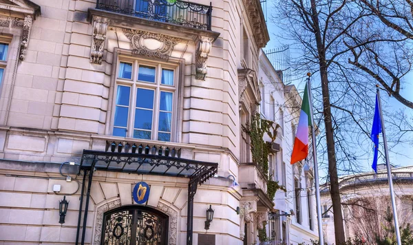 Ireland Irish Embassy Embassy Row Massachusetts Avenue Washington DC — Stock Photo, Image