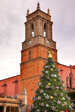 Basilica Christmas Wedding Parroquia Archangel Church San Miguel de Allende Mexico clipart