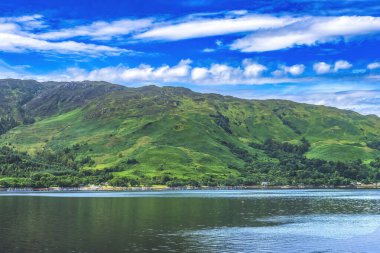 Renkli Evler Duch Gölü Kintail Ulusal Sahne İskoçya İskoçya. .