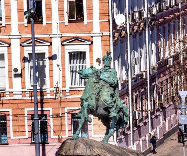 Bogdan Khmelnitsky Equestrian Statue Sofiyskaya Square Kiev Ukra
