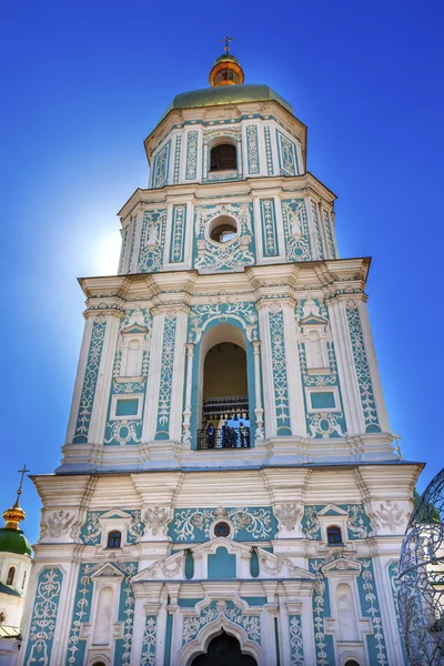 Saint Sophia Sofia Cathedral  Tower Sofiyskaya Square Kiev Ukrai — Zdjęcie stockowe