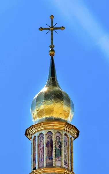 Saint Sophia Sofia Cathedral Spire Tower Sofiyskaya Square Kiev — Stock fotografie