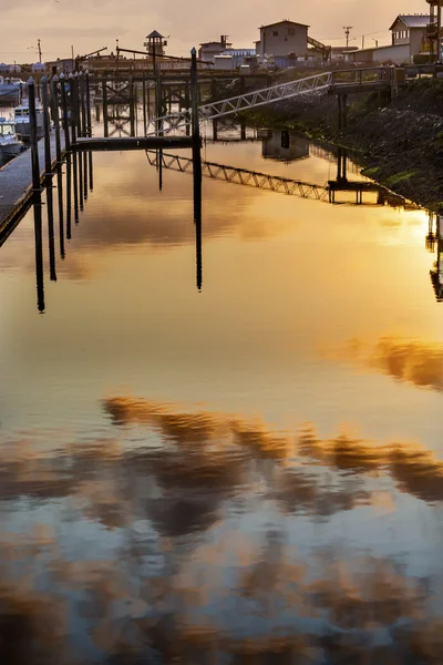 Stato di Washington di Westport tramonto Grays Harbor — Foto Stock