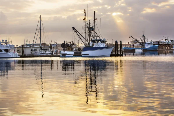 Dużych stanie Waszyngton rybackich łodzi Westport szarości Harbor — Zdjęcie stockowe