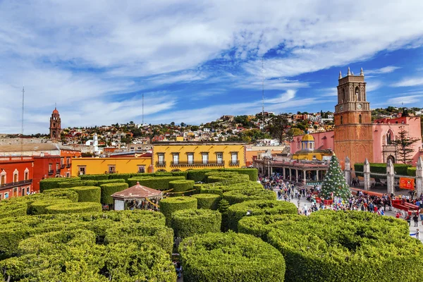 Hotele Parroquia Green Jardin Archanioła kościół San Miguel Meksyk — Zdjęcie stockowe